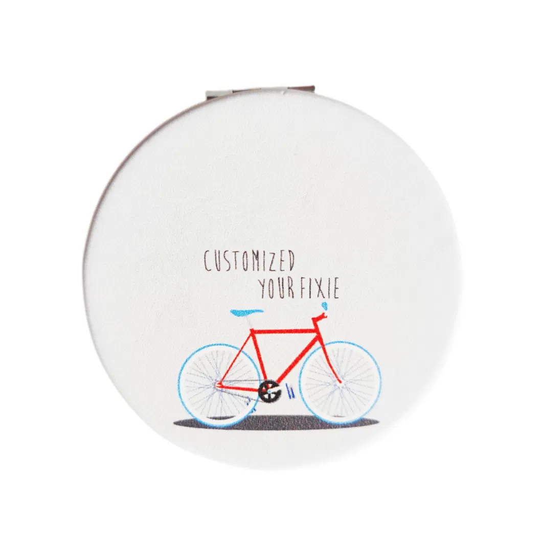 Hot Selling Round Folding Bicycle Makeup Mirror Magnifying Glass