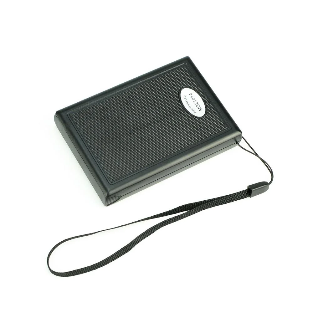 Pocket Square Lens Slide out Card Magnifier Magnifying Glass with LED Light