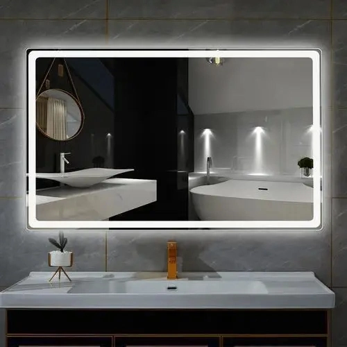 Factory Direct Sale Makeup Vanity Mirror 3 Folded Magnifying Mirror Adjustable with 24 LED Lights