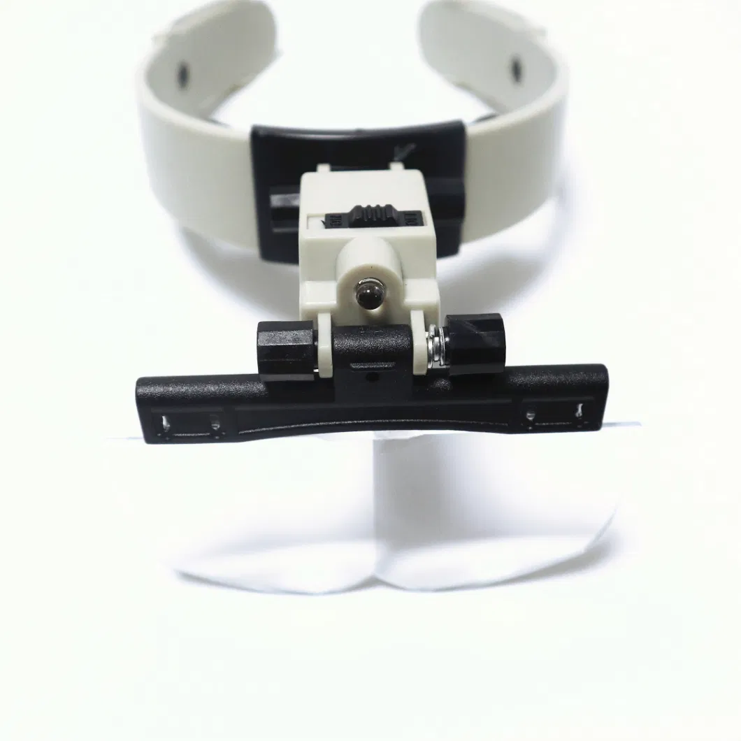 LED Adjustable Four Kinds of Power Lens Adjustable Head-Mounted Reading Magnifier
