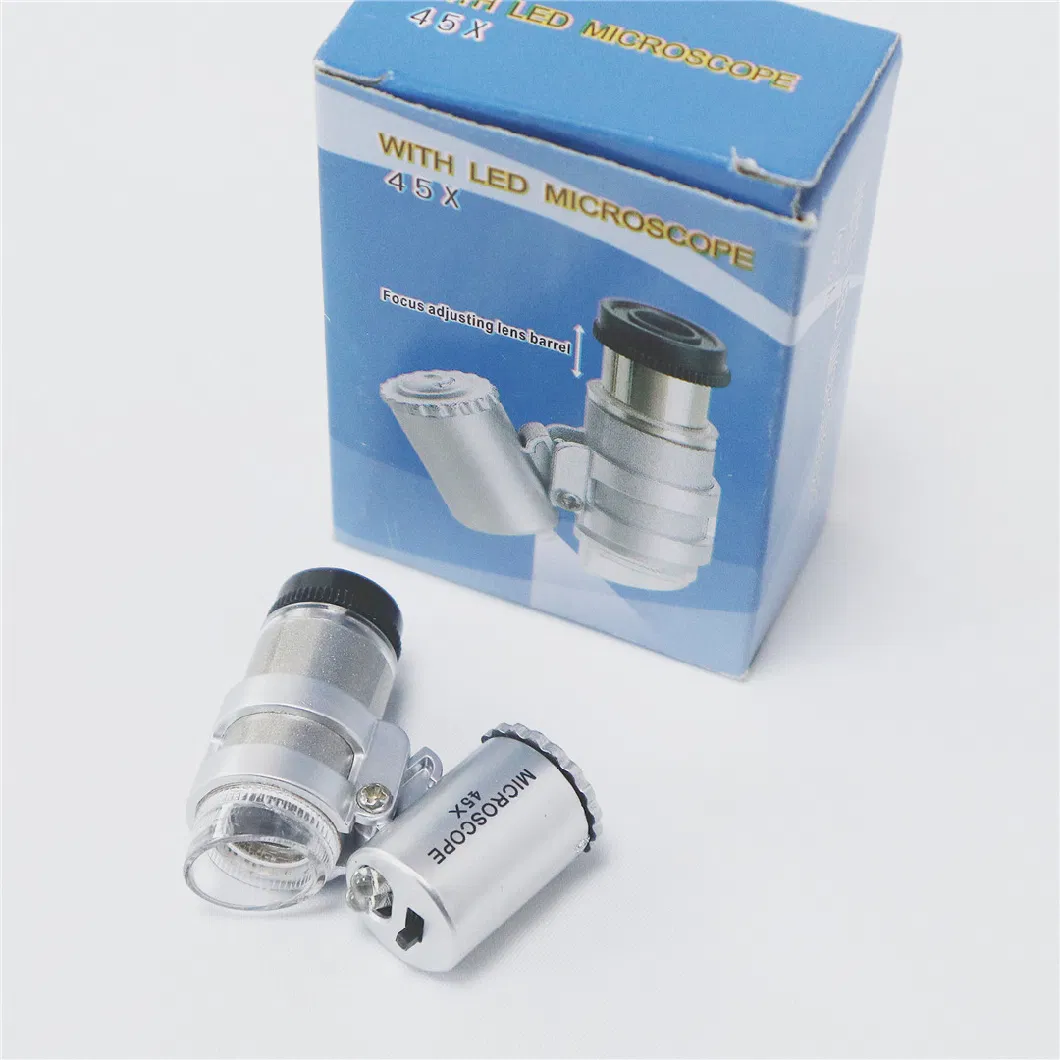 45X Portable Mini Jewelry Microscope Identification Antique Jewelry Magnifier