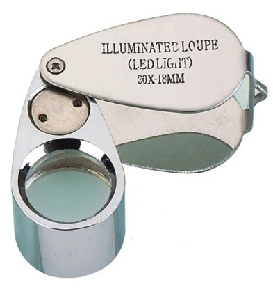 20X Illuminated Jewelry Loupe Magnifier with 2 LED Light (BM-MG6022)