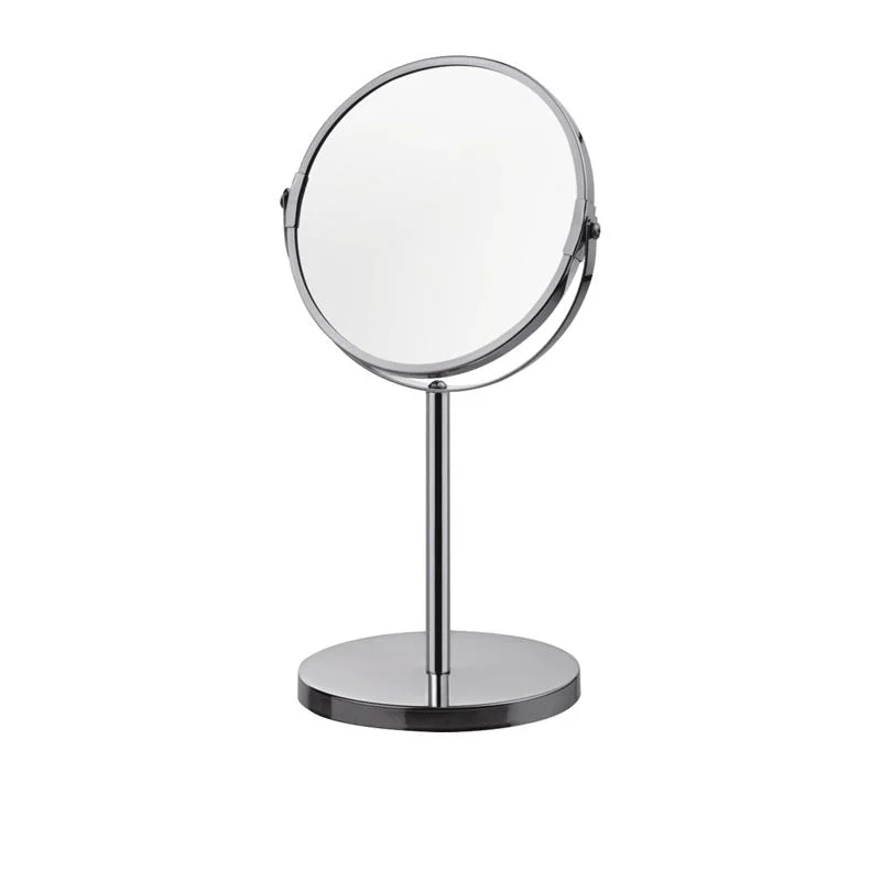High Quality Double-Sided Stainless Steel Cosmetic Mirror with Magnifying Function
