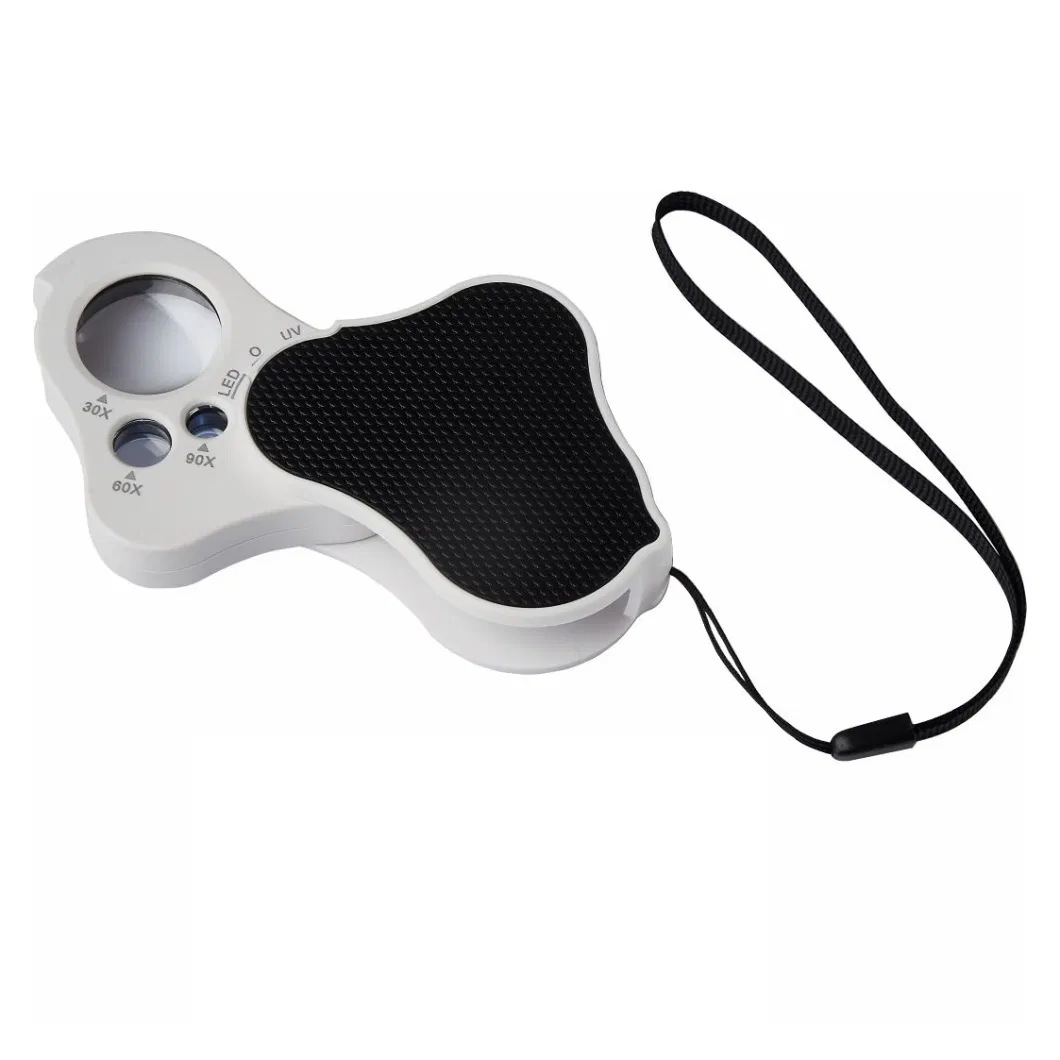 Jewelry Magnifier with LED and UV Light Small Gift Magnifying Glass