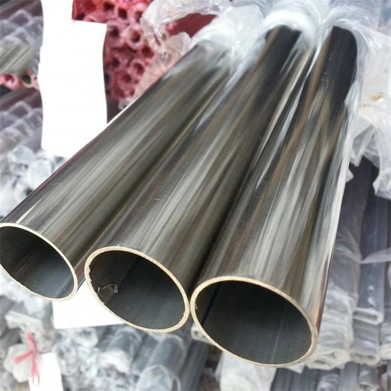 Factory Hot Selling 201 304 304L 316 316L Ss Round Pipe/Tube ERW Welding Line Type Stainless Steel Piping Ss Tube