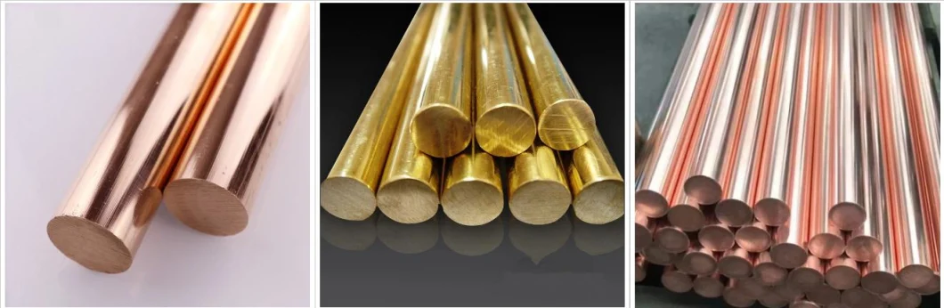 Metal Rod Brass Copper Bar Round Solid Bronze Brass Bar in Stock