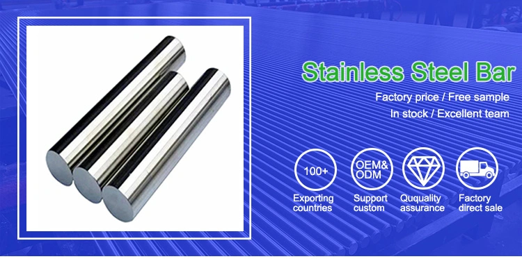 Manufacturer ASTM A276 420 304 316 8mm Stainless Steel Rod Solid Stainless Steel Bar Round Bar