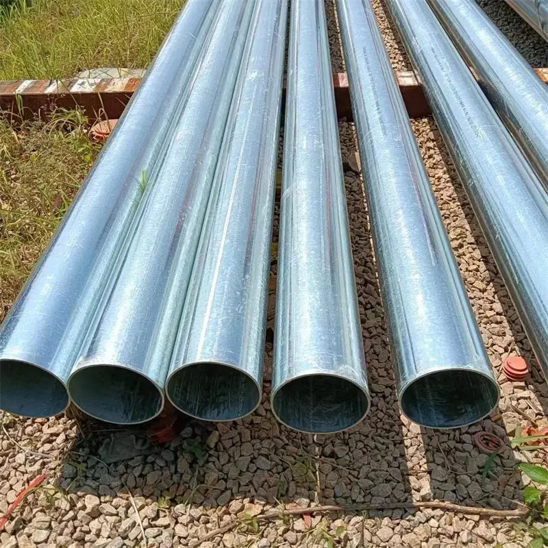 ASTM Standard Round Tubes Carbon Steel Q235 Q195 S355 Hot Dipped Galvanized Round Pipe