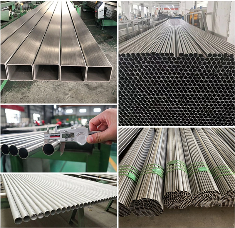 Decorative Ss 316 Ss 304 Ss 201 Round Hairline Stainless Welded Steel Round Tube Pipe