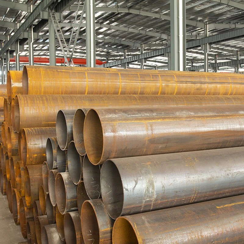 China Suppliers Q235 Q345 Carbon ERW Mild Iron Round Welded Steel Pipes