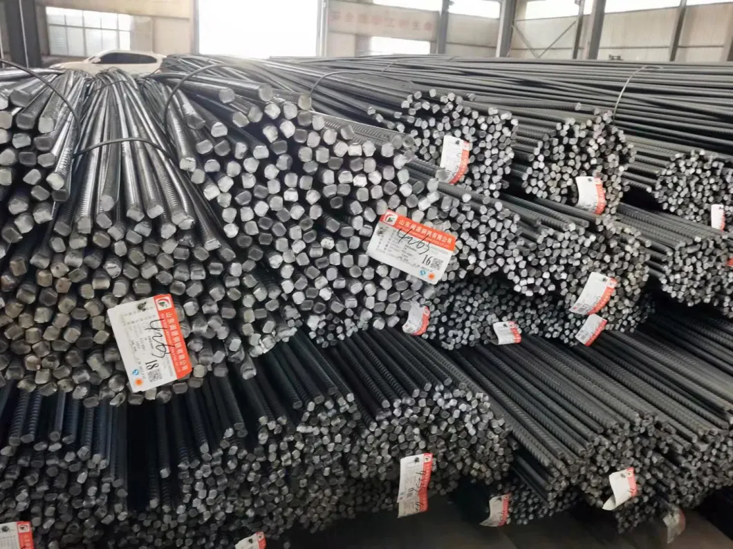 HRB400 HRB500 12m 9m China Supplier Deformed Bar 10mm 12mm Mild Steel Rebar Iron Rod