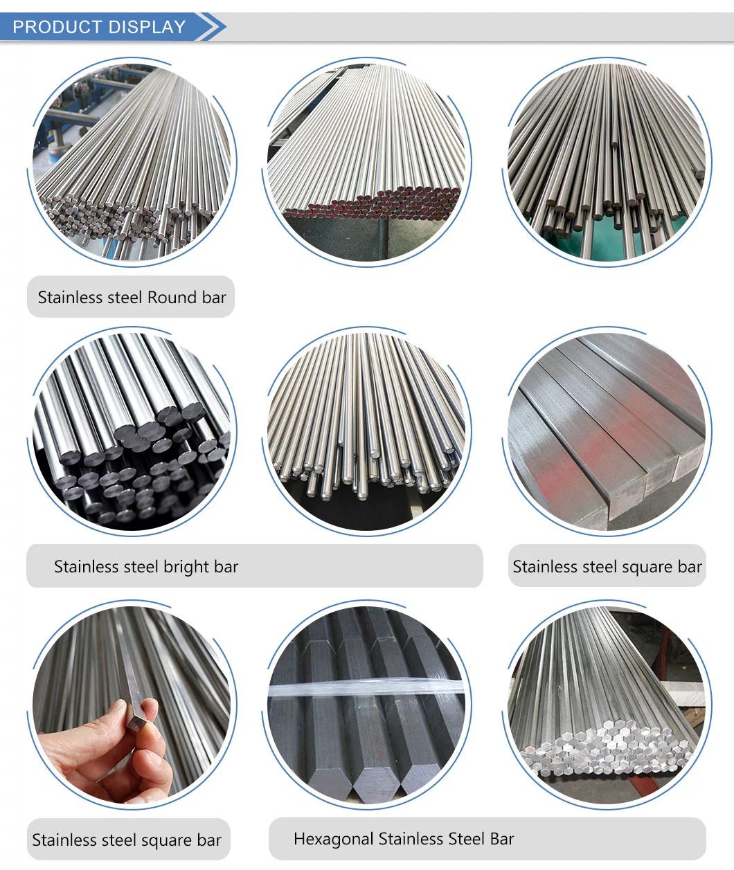 China Factory Large Stock ASTM AISI JIS GB 100mm 120mm Diameter Stainless Steel Round Bar