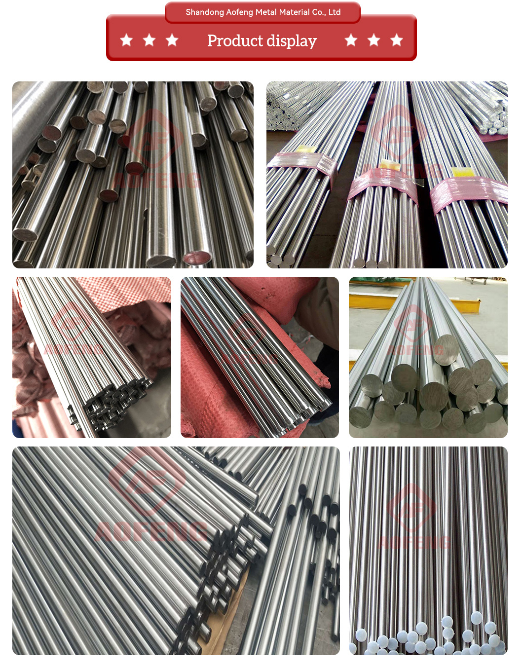 Stainless Steel Round Bar 9/16 Inch 1 Inch 3/8 Inch Diameter ASTM A276 420 Decorate Polished Stainless Steel Rod