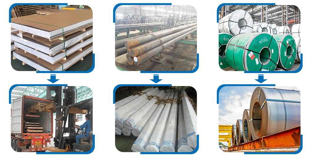 Acier Inoxydable Ss 201 202 301 304 Welded Tubing 316 316L 321 409 904L 2205 Stainless Steel Round Tube in Competitive Price Per Ton