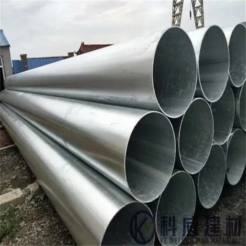 A53 Q195 Q235 Dx51d Dx52D Zinc Coated 80G/M2 Pre-Galvanized Steel Round Tube Pipe