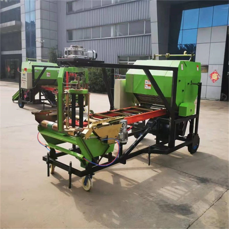 Portable Hay Baler Mini Round Electric Metal Scrap Silage Sawdust Mini Net Wrap Large Round Baler