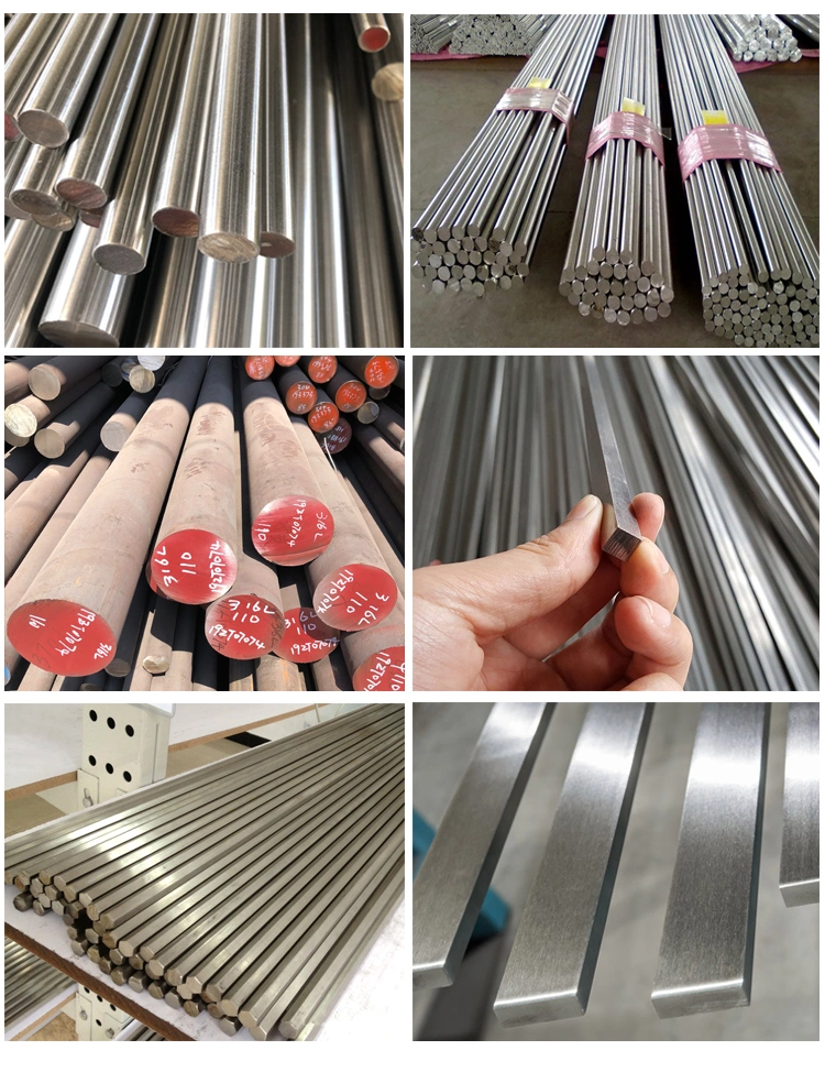 AISI 201 304 310 316 321 Stainless Steel Square Bar 2mm, 3mm, 6mm, 10mm Metal Rod Round Steel Bar