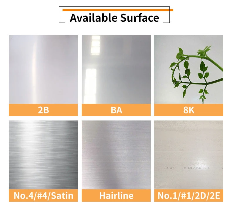 Wholesales High Quality AISI 300series 201304 321 316L Circle Stainless Steel Plate