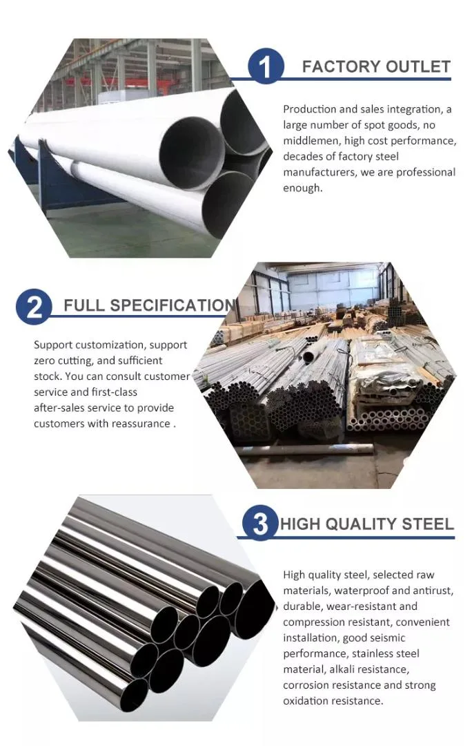 Precision Cns 316L Stainless Steel Pipe Stainless Steel Round Pipe Tube Stainless Steel Pipe