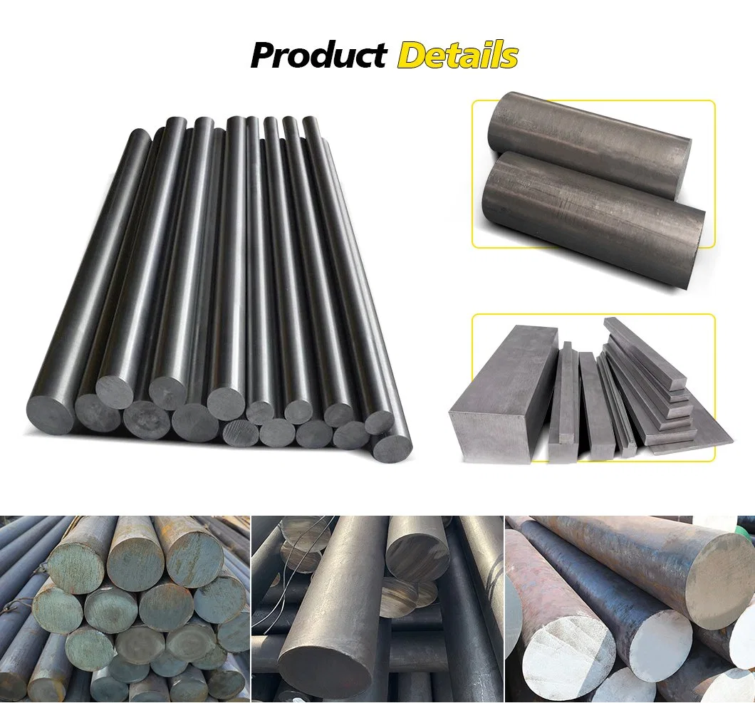 ASTM 1035 1045 1050 S45c Q195 Q215 Q235 Q275 Q345 H13 Metal Rods Round Dia 10mm 12mm Steel Carbon Steel Rod Bar