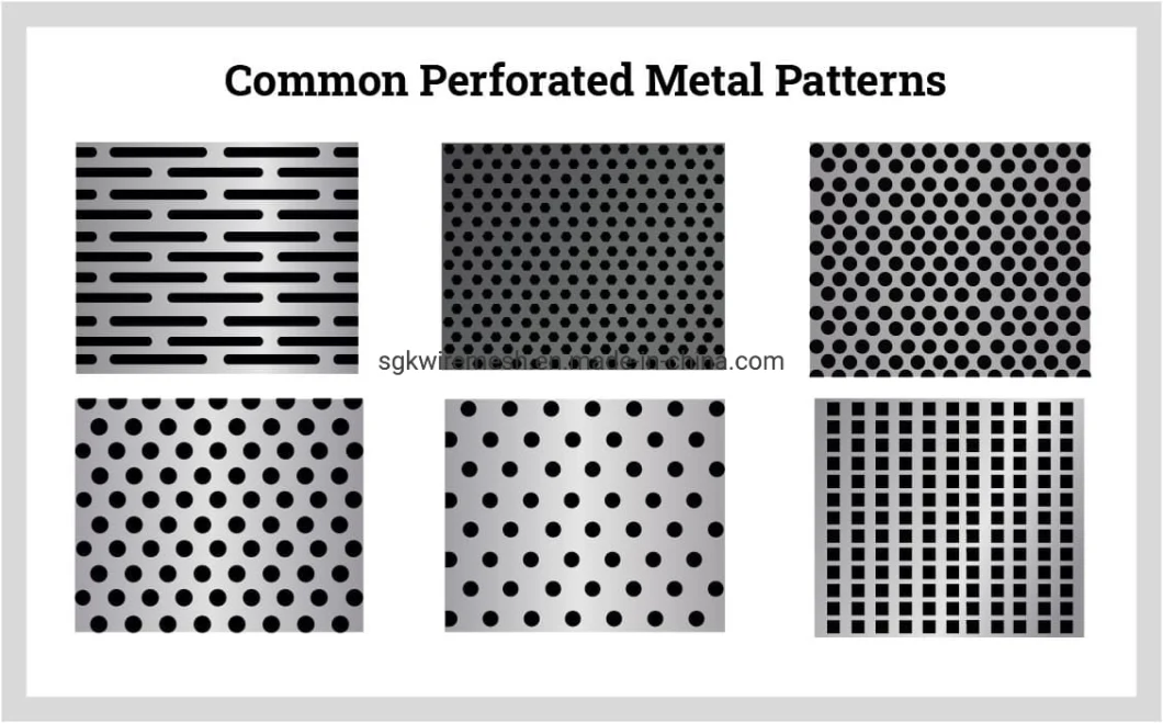 Punched Hole Metal Mesh Aluminum Round Hole Perforated Sheet Metal