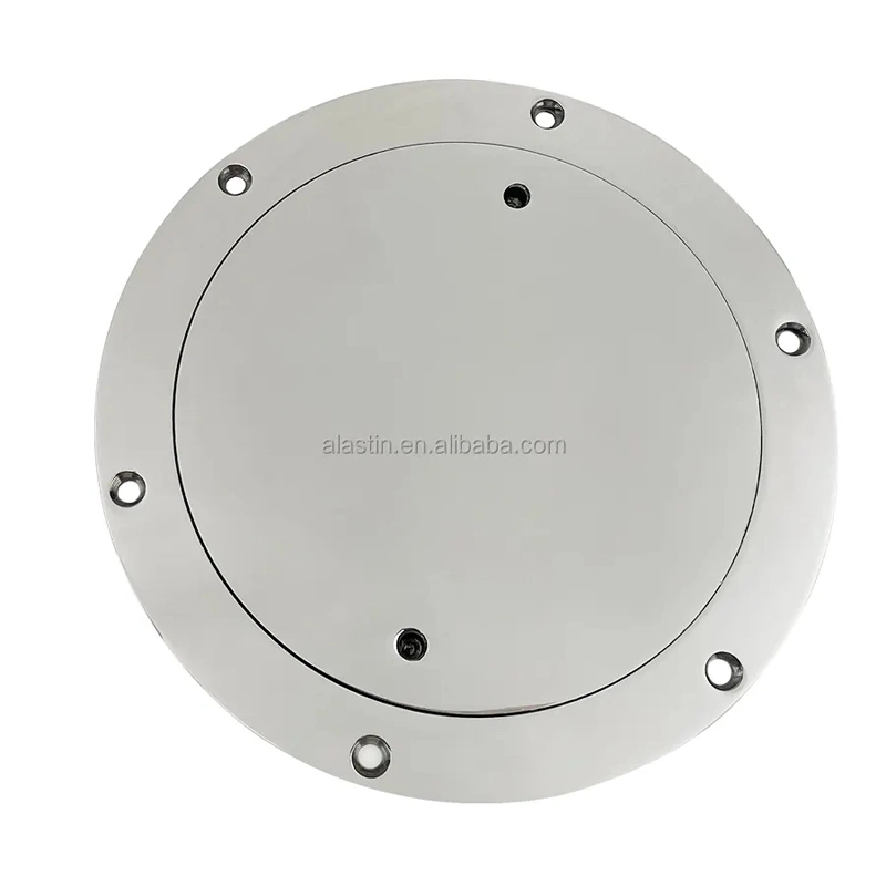 316 Stainless Steel Round Deck Inspection Access Hatch Cover Mirror Polished Boat Screw out Deck Inspection Plate for Boat Yacht Marine