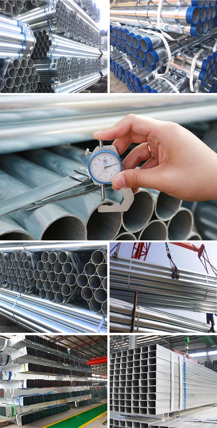 BS1387 A53 Steel Pipe Galvanized Round Pipe for Electric Power