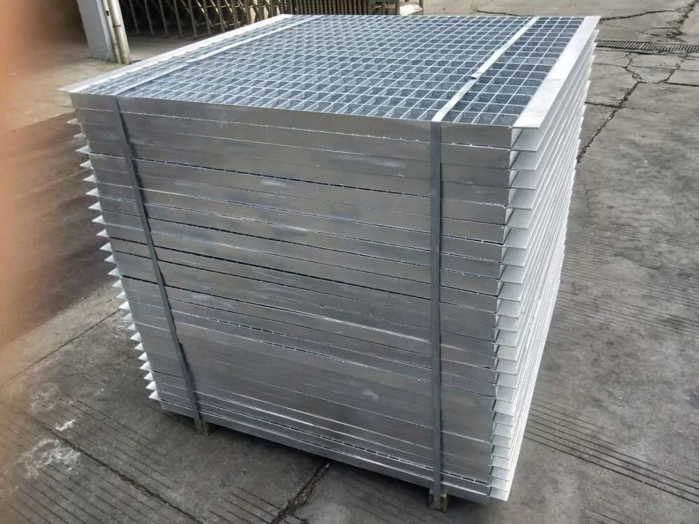 Heavy Duty Industrial Galvanized Reinforced Serrated Plain Steel Welded Bar Grating with Round Bar for Ship