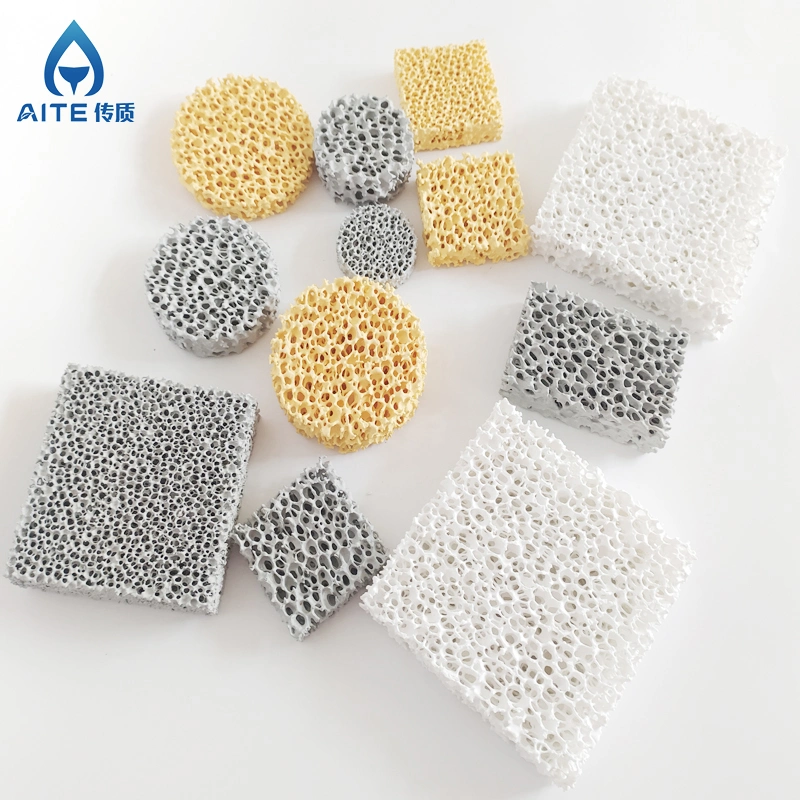 Alumina Ceramic Foam Filter Porcelana Plate Filter for Metal Casting