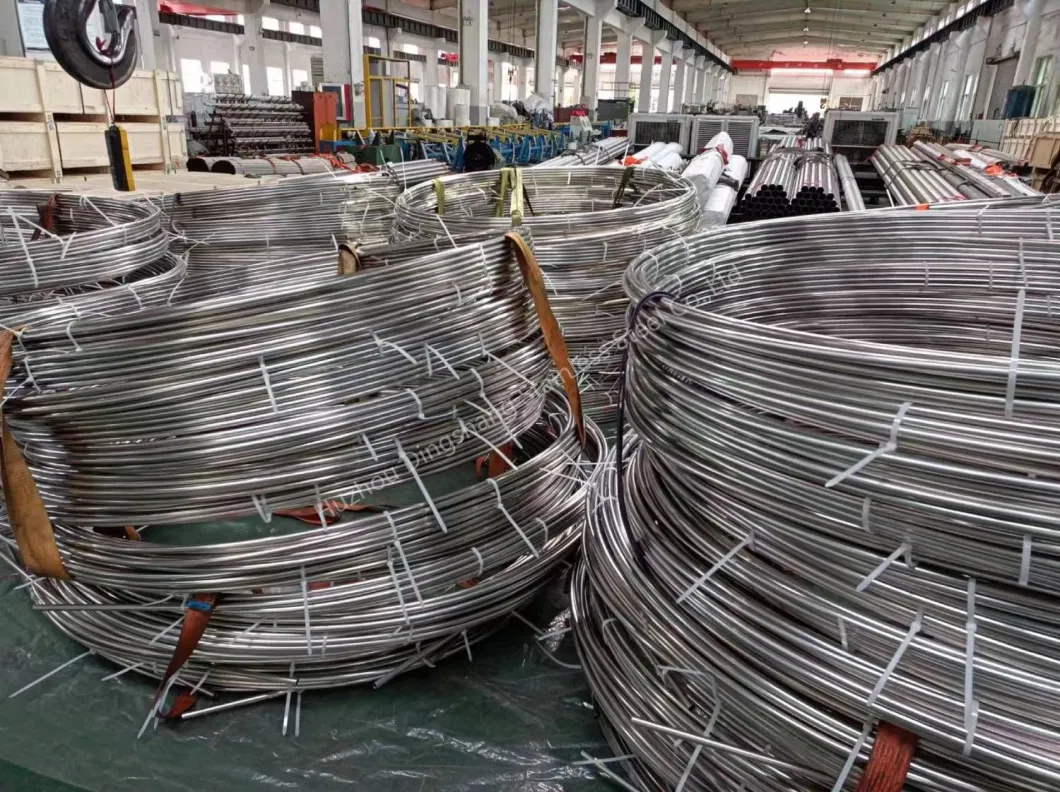 Stainless Steel Coiled Tubing ASTM A269/A789. A249 304 316L 2205 Grade