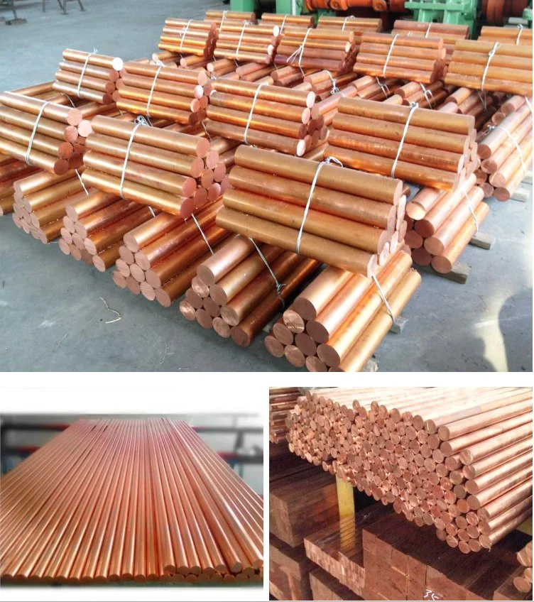 8mm 16mm 20mm Copper Bar Copper Earthing Bar China Round Copper Rod (C1100, C1200, C1220)