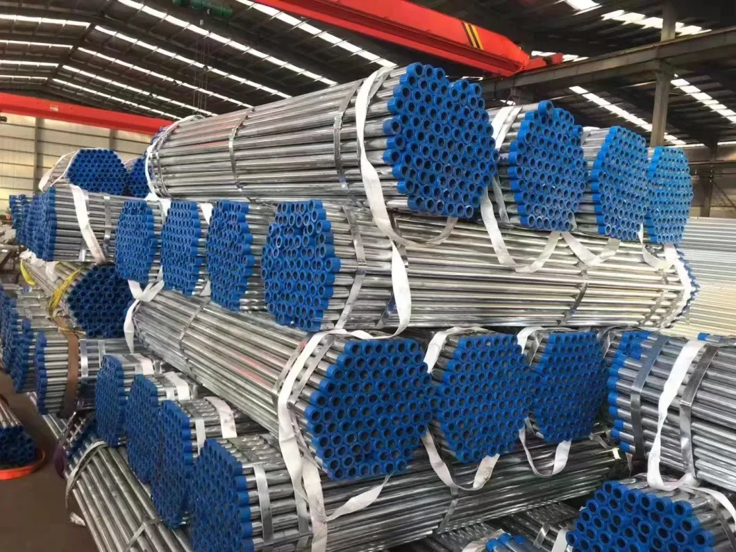 Gi Galvanised Tube Structure ERW Spiral Welded Pipe Thick Wall Pipe Hot Dipped Galvanized Round Steel Tube