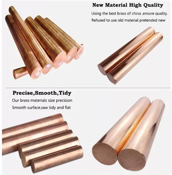 Shandong Wholesale Brass Rod C11000 C1100 Pure Copper Rod Copper Round Rod Copper Round Bar