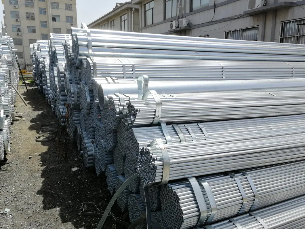 Ms Welded Steel ERW Q195 Q235 En10219 En10210 S235jr S355jr S355 S355j2h Galvanized Round Steel Tubing