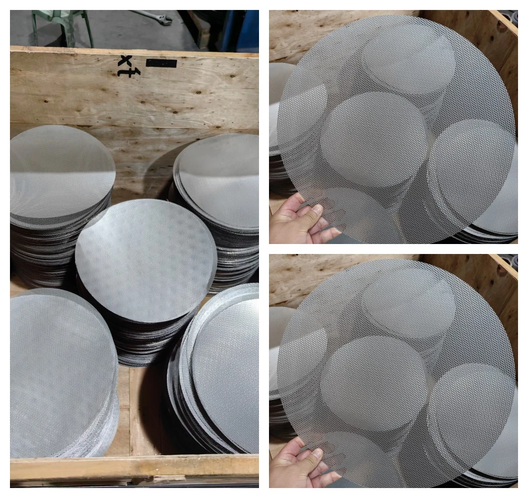 201 304 316 Round Hole Perforated Stainless Steel Filter