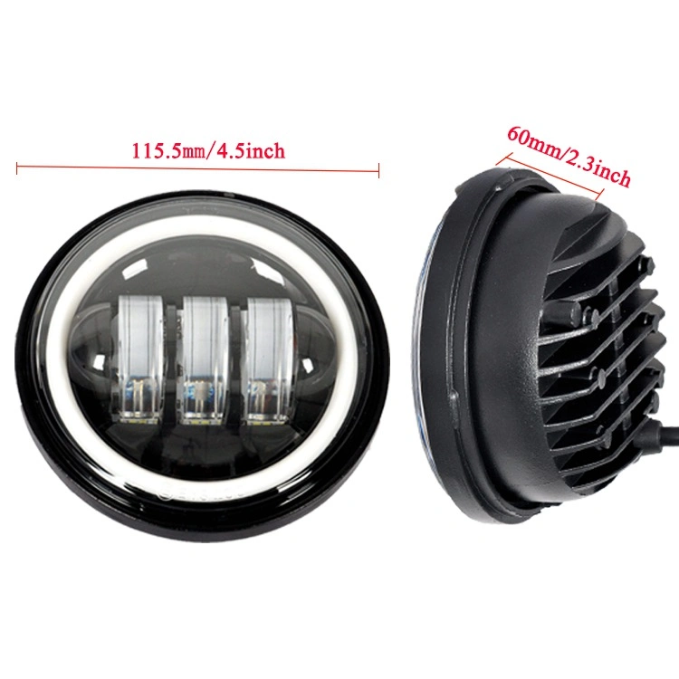 4-1/2 4.5 Inch Auto Round Motorcycle Driving Passing LED Fog Light