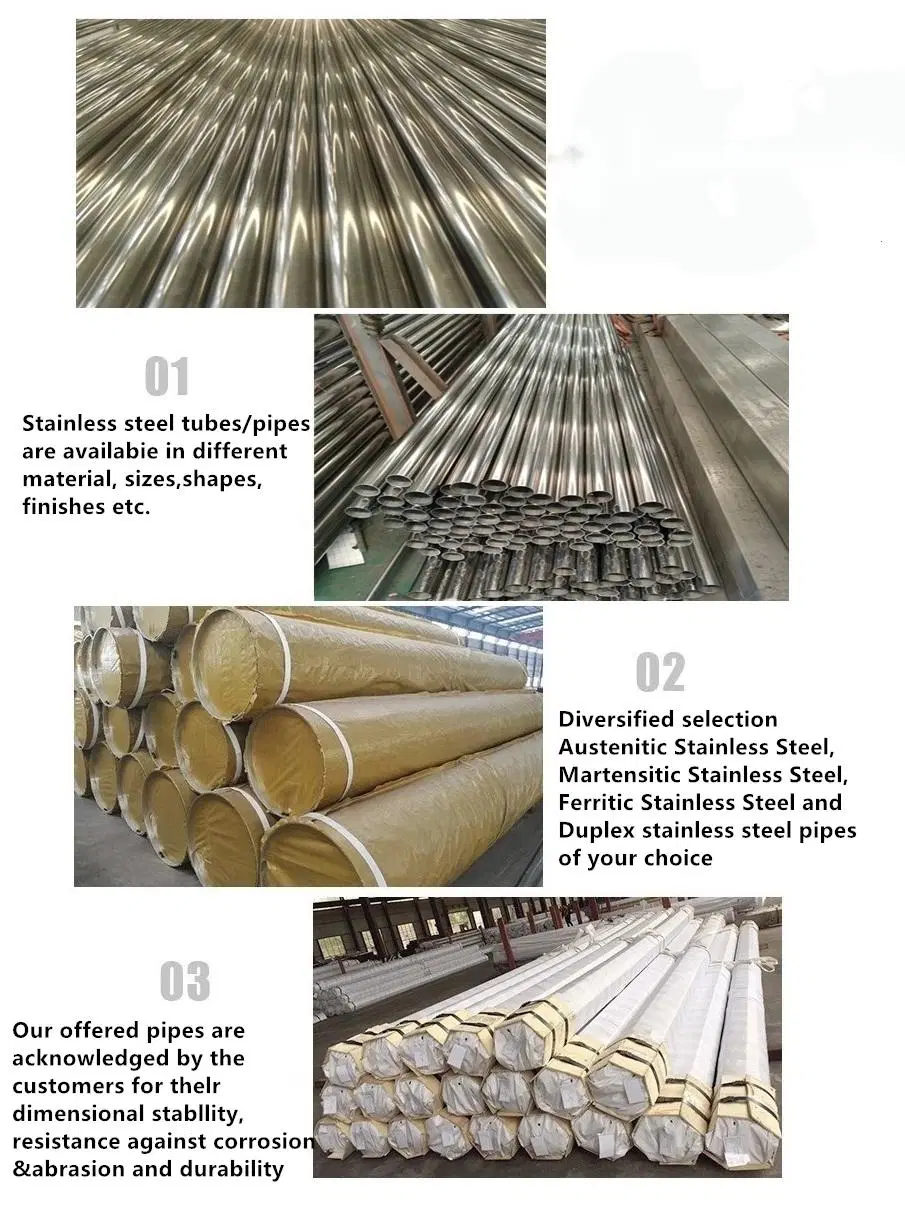 China High-Quality Medium Air Pipe 316L 316 2507 904L Welded Stainless Steel Round Pipe