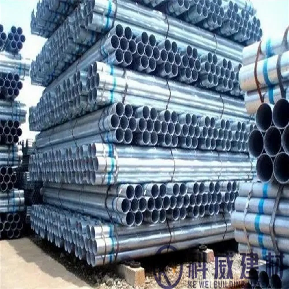 A53 Q195 Q235 Dx51d Dx52D Zinc Coated 80G/M2 Pre-Galvanized Steel Round Tube Pipe