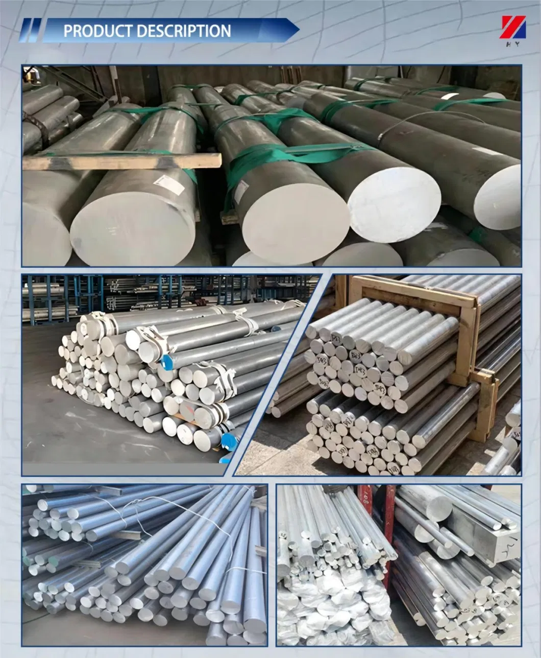 Factory Processed Customized Round Solid Bar Anti Rust 6063 7003 7075 Aluminum Bar