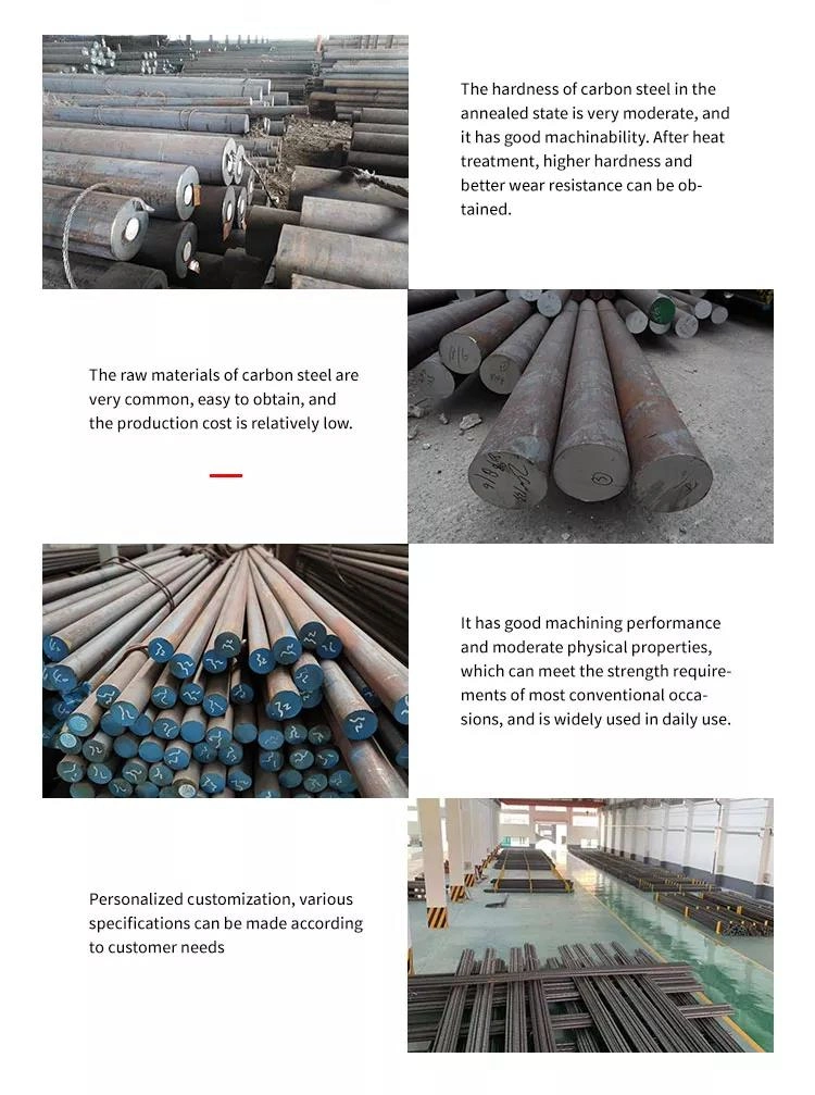 High Quality Hot Rolled Cold Rolled Steel Rods 20# S20c S20cr S20ti Carbon Steel Round Bar