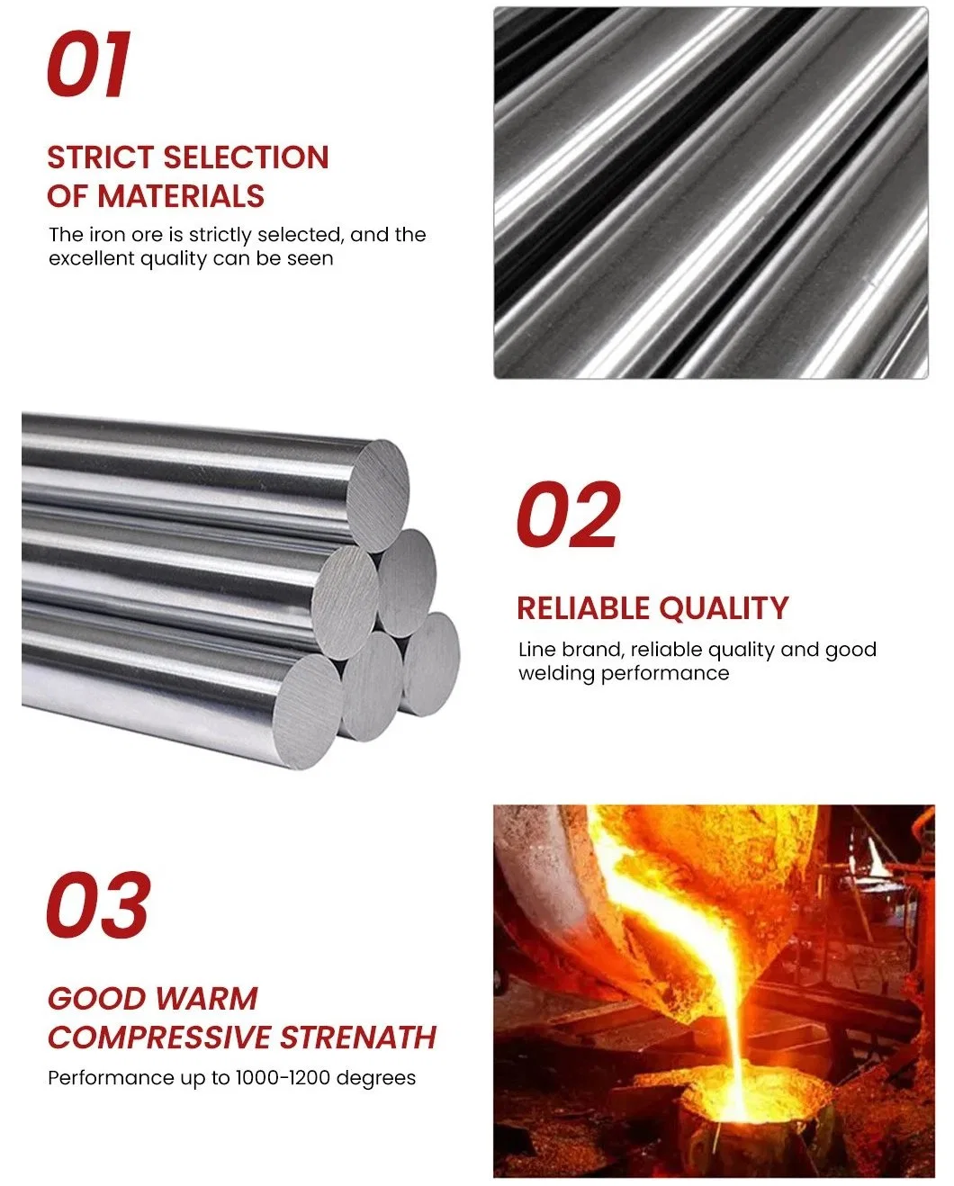 Factory Price Supply of High Quality Stainless Steel Rod 317 317L 321 347 329 Industrial Stainless Steel Round Steel
