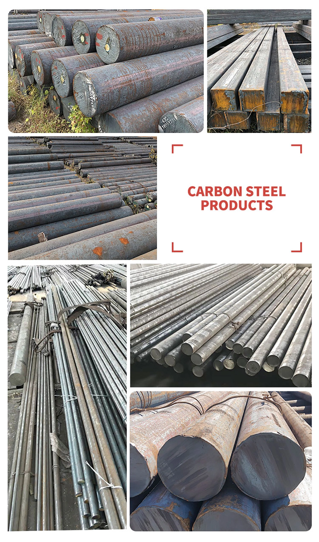 A36 Ck45 AISI 1018 S275jr Carbon Steel Round Bars 5/8 Bars