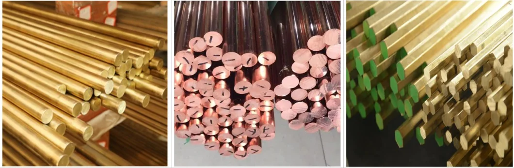 Metal Rod Brass Copper Bar Round Solid Bronze Brass Bar in Stock