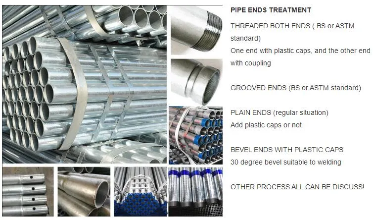 Pipe/Gi Galvanised Tube Structure ERW Spiral Welded Pipe Thick Wall Pipe 15-21 Days Hot Dipped Galvanized Round Steel ISO9001