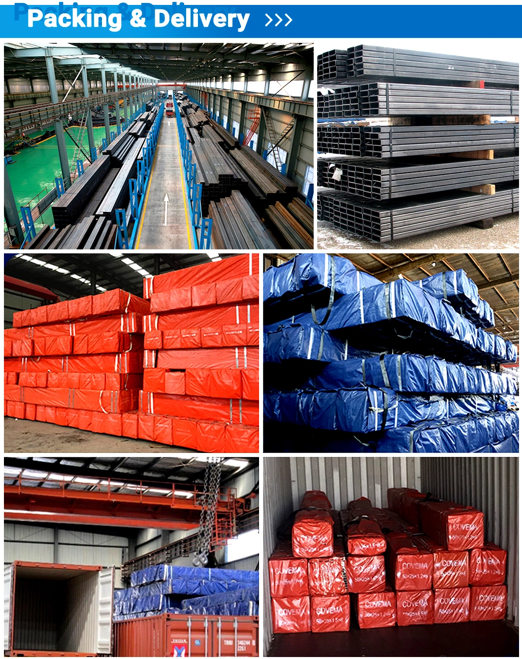 Chinese Supplier 40X40 Square Rectangular Pipe Shs Ms ERW Hollow Steel Pipe