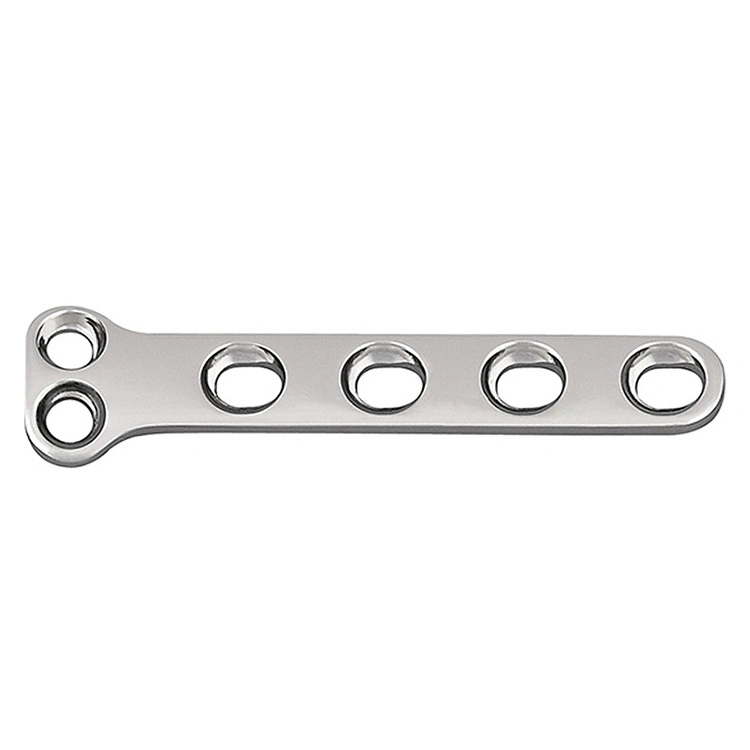 Veterinary Stainless Steel 2mm T Type Plate-II with 2 Holes in Head