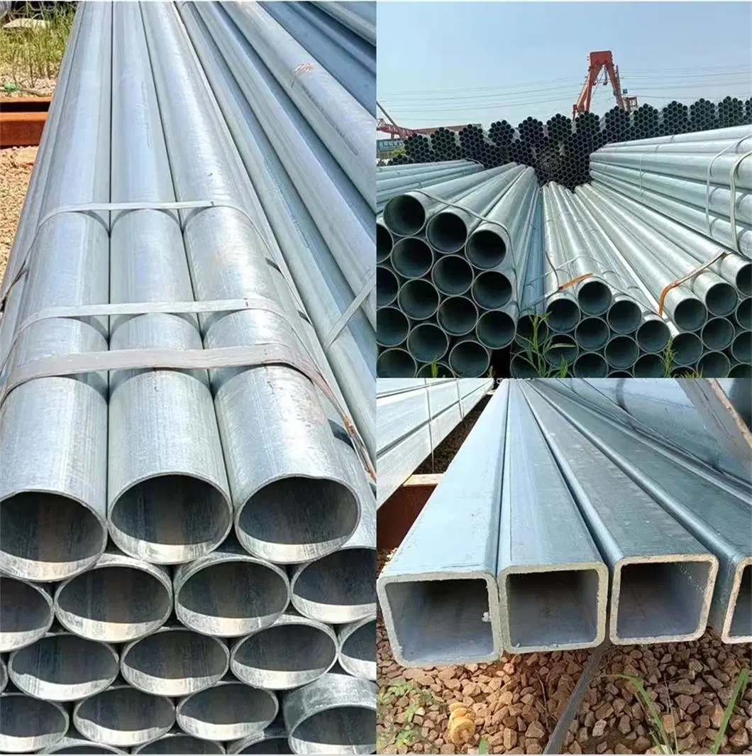 ASTM Standard Round Tubes Carbon Steel Q235 Q195 S355 Hot Dipped Galvanized Round Pipe
