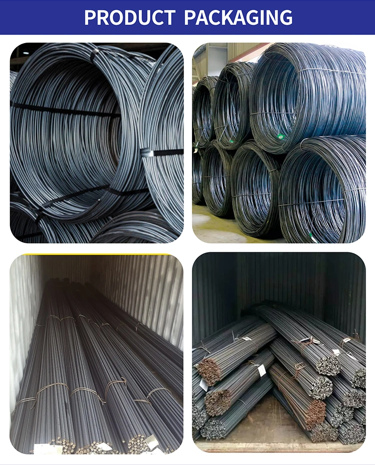 Deformed Iron Bar 12mm 16mm 20mm Building Material Round Bar Hrb355 Medium-High Steel Rebars