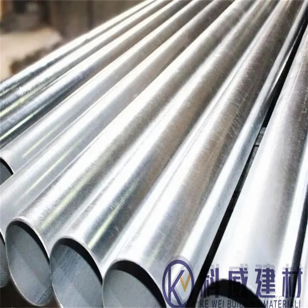 A53 Q195 Q235 Dx51d Dx52D Zinc Coated 80G/M2 Pre-Galvanized Steel Round Tube Pipe