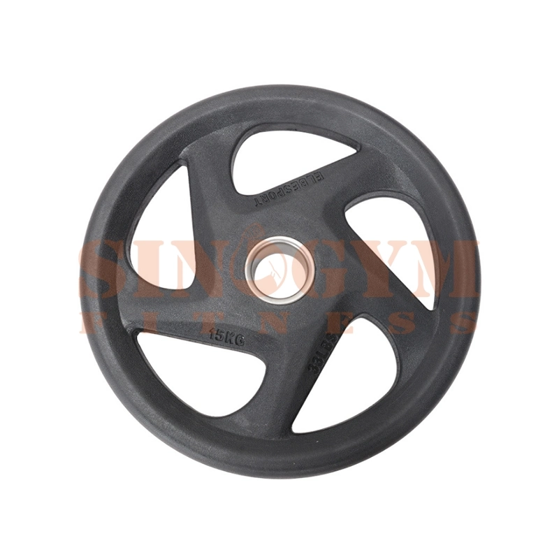 Finger Holes Rubber Weight Plate, Barbell Weight Plate